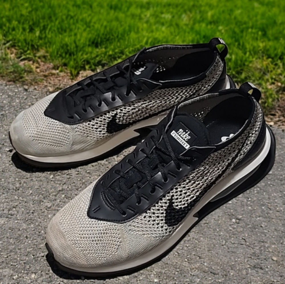 NIKE AIR MAX FLYKNIT Racer W 10 M 8.5 Sesame Black Ocean Cube Pink Oxford - Picture 6 of 17